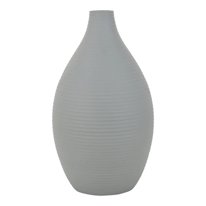 Vesera Enamel Vase – Minimalist Charm in Graphite Black & Pistachio