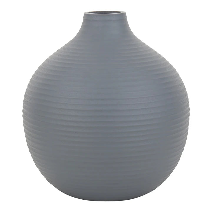 Bella Enamel Vase – Modern Botanical Charm in Peach, Blue & Pistachio