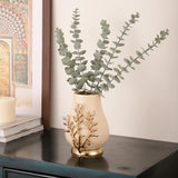 Versalux Glass Vase and Candle Holder | Luxury Decor in Peach & Grey
