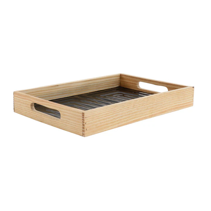 Elegant Hugo Black wooden Tray – Modern Design for Any Space