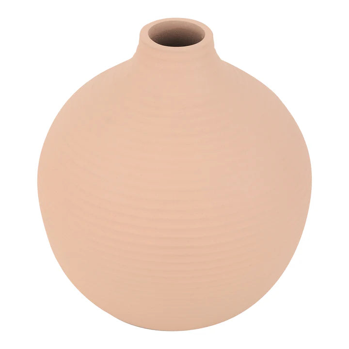 Bella Enamel Vase – Modern Botanical Charm in Peach, Blue & Pistachio