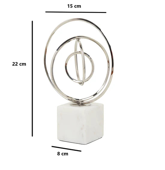 Seamless Circle Sculpture – Minimalist Silver Rings with Polished Finish