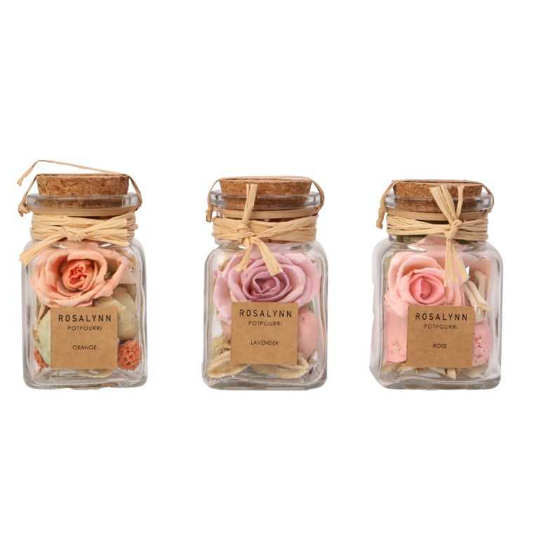 Lea Pastel Lilac Potpourri | Fusia/Lavender/Peach Set for Floral Charm