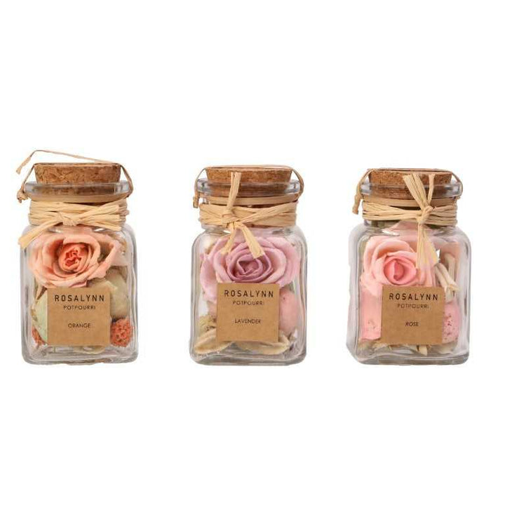 Lea Pastel Lilac Potpourri | Fusia/Lavender/Peach Set for Floral Charm