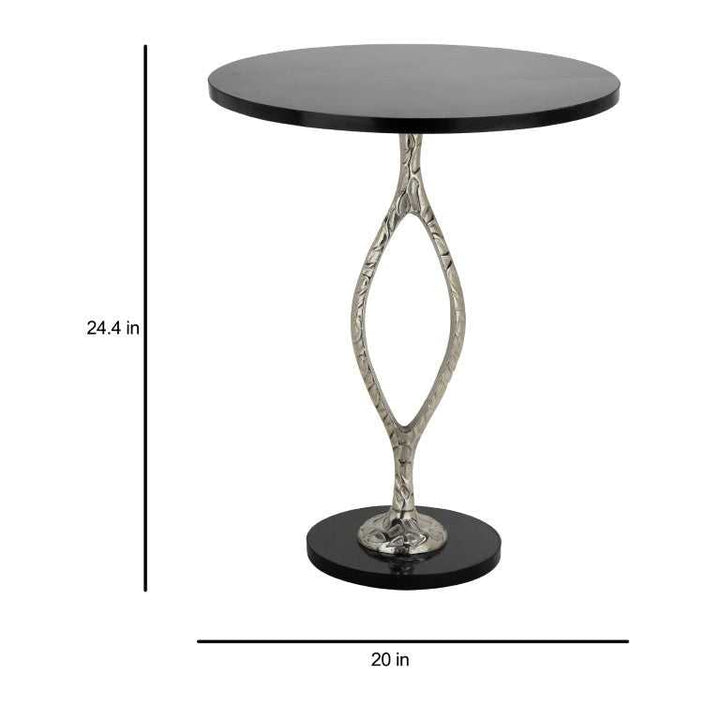 Marble Patterned Table with Metal Body | Luxurious Table for Majestic Decor