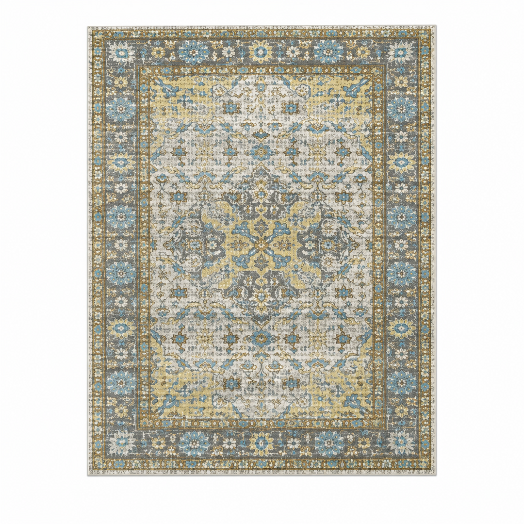 Expobazaar Washable Anti Slip Printed Flannel Rug In a Box